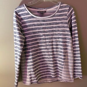 ALEXANDER JULIAN Women’s Long Sleeve Striped Tunic - Pink & Gray
